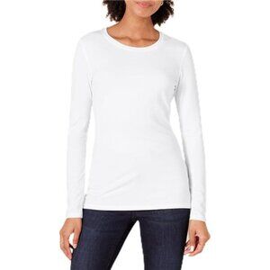 Essentials Women's Regular-Fit Long-Sleeve Crewneck T-Shirt